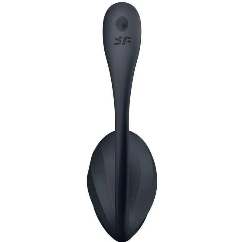 SATISFYER - RIBBED PETAL G POINT STIMULATOR FERNBEDIENUNG SCHWARZ KOSTENLOSE APP - Vanelion Paradise
