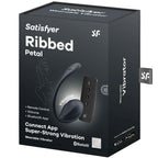 SATISFYER - RIBBED PETAL G POINT STIMULATOR FERNBEDIENUNG SCHWARZ KOSTENLOSE APP - Vanelion Paradise