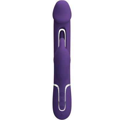 PRETTY LOVE - KAMPAS RABBIT 3 IN 1 MULTIFUNKTIONSVIBRATOR MIT ZUNGE VIOLETT