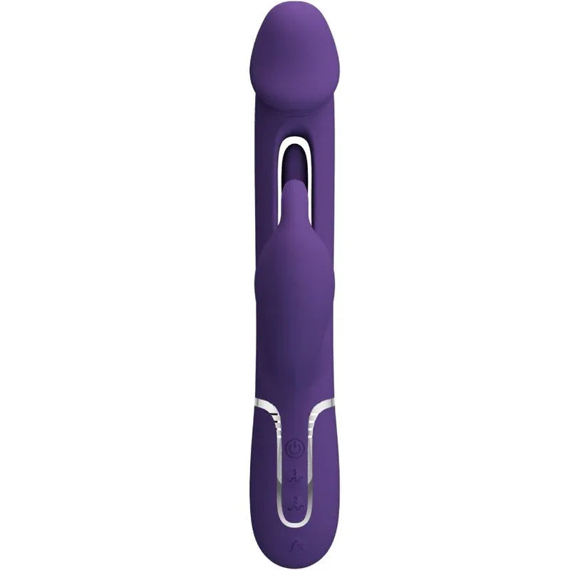 PRETTY LOVE Kampas Rabbit 3-in-1 Vibrator mit Zunge Violett – 7 Modi - Vanelion Paradise