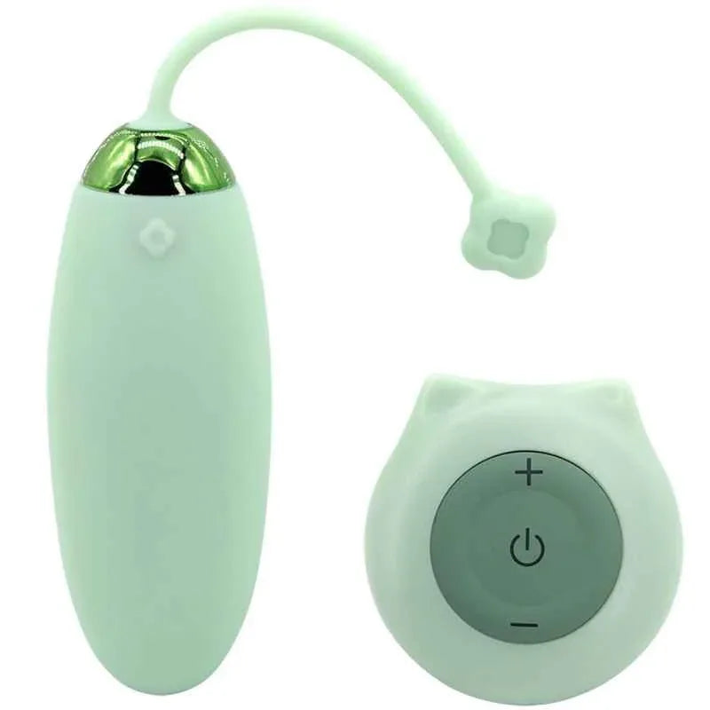 ARMONY - KITTY FUN EGG VIBRATOR FERNBEDIENUNG 10 VIBRATIONEN GRÜN - Vanelion Paradise