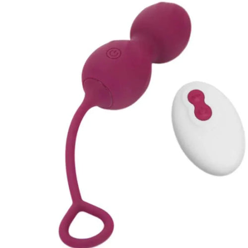 ARMONY - BLOSSOMS VAGINAL HANTEL VIBRATION FERNBEDIENUNG 10 VIBRATIONEN DUNKELROT - Vanelion Paradise