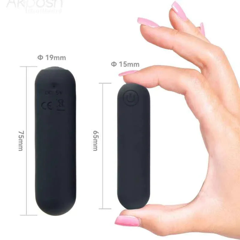 ARMONY -SPLASH HEHE VIBRATOR BULLET SILIKON 10 VIBRATIONEN 65 X 15 CM SCHWARZ - Vanelion Paradise