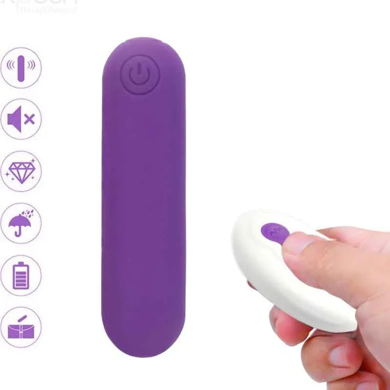 ARMONY - SPLASH JOLINE VIBRATOR BULLET SILIKON FERNBEDIENUNG 10 VIBRATIONEN 6.5 X 1.5 CM LILA - Vanelion Paradise