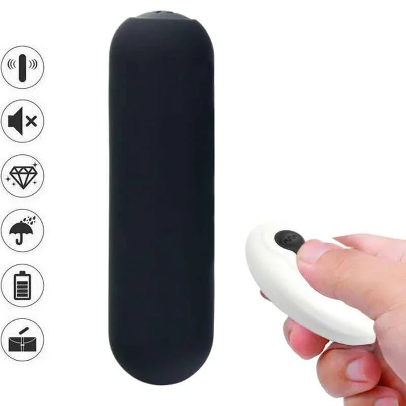 ARMONY - SPLASH JOIE VIBRATOR BULLET SILIKON FERNBEDIENUNG 10 VIBRATIONEN 75 X 19 CM SCHWARZ - Vanelion Paradise