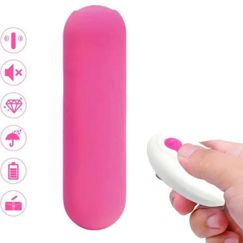 ARMONY - SPLASH JOIE VIBRATOR BULLET SILIKON FERNBEDIENUNG 10 VIBRATIONEN 75 X 19 CM ROSA - Vanelion Paradise