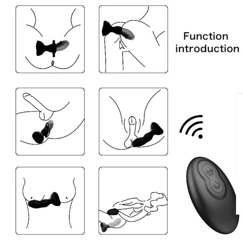 ARMONY - EXTREME A BLOOM ROSE VIBRATOR & ANALSTECKER FERNBEDIENUNG SCHWARZ - Vanelion Paradise