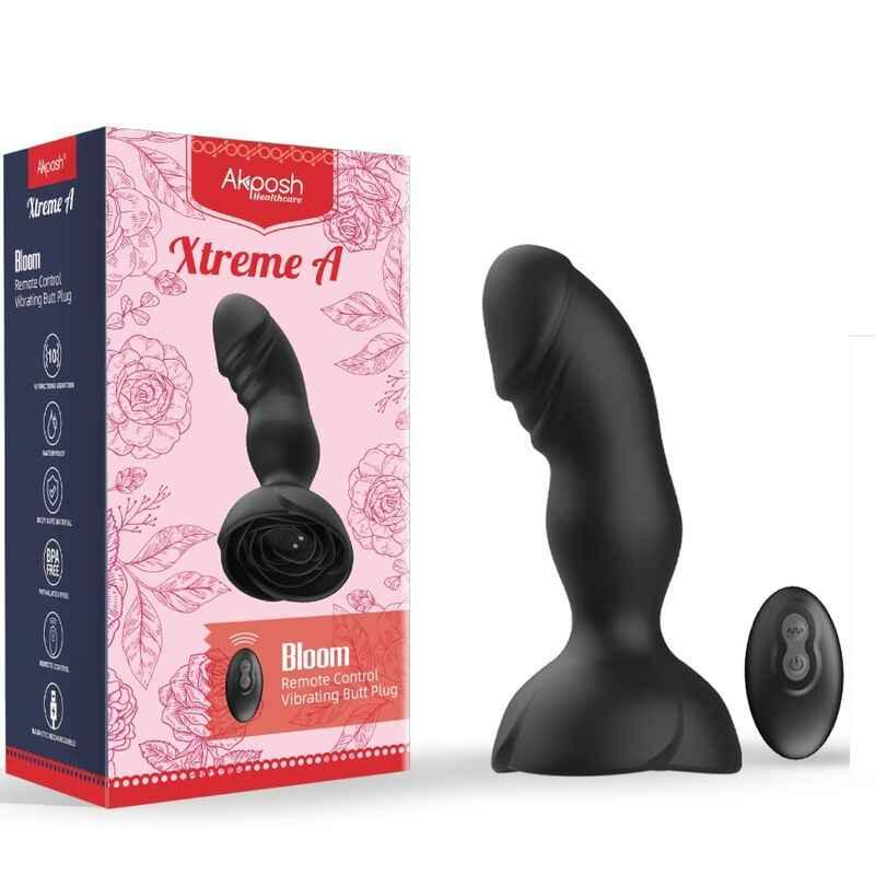 ARMONY - EXTREME A BLOOM ROSE VIBRATOR & ANALSTECKER FERNBEDIENUNG SCHWARZ - Vanelion Paradise
