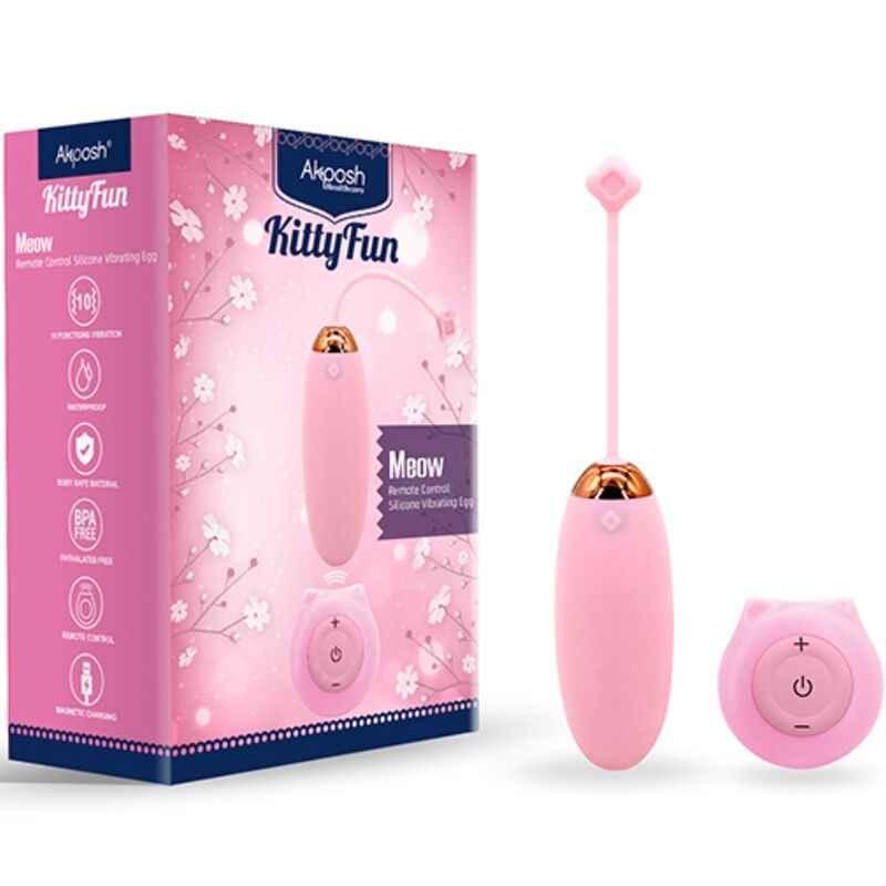 ARMONY - KITTY FUN EGG VIBRATOR FERNBEDIENUNG 10 VIBRATIONEN ROSA - Vanelion Paradise