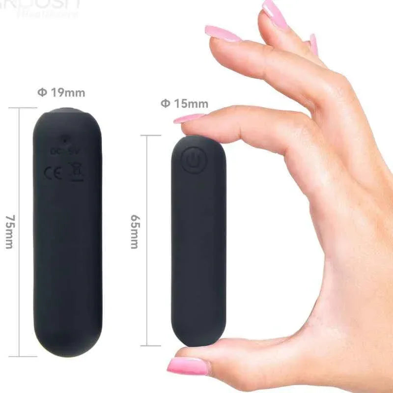 ARMONY - SPLASH HAHA VIBRATOR BULLET SILIKON 10 VIBRATIONEN 75 X 19 CM SCHWARZ - Vanelion Paradise