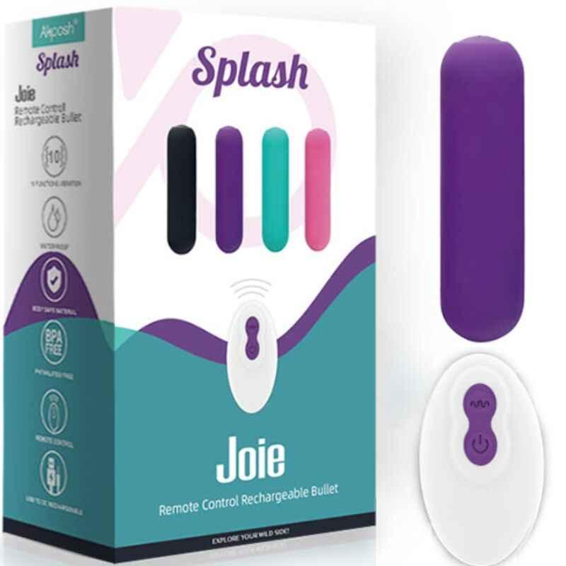 ARMONY - SPLASH JOIE VIBRATOR BULLET SILIKON FERNBEDIENUNG 10 VIBRATIONEN 75 X 19 CM LILA - Vanelion Paradise