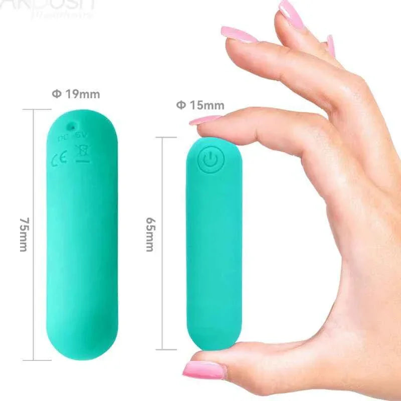 ARMONY - SPLASH HAHA VIBRATOR BULLET SILIKON 10 VIBRATIONEN 75 X 19 CM GRÜN - Vanelion Paradise