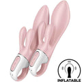 SATISFYER - AIR PUMP BUNNY 3 AUFBLASBARER KANINCHENVIBRATOR ROSA - Vanelion Paradise