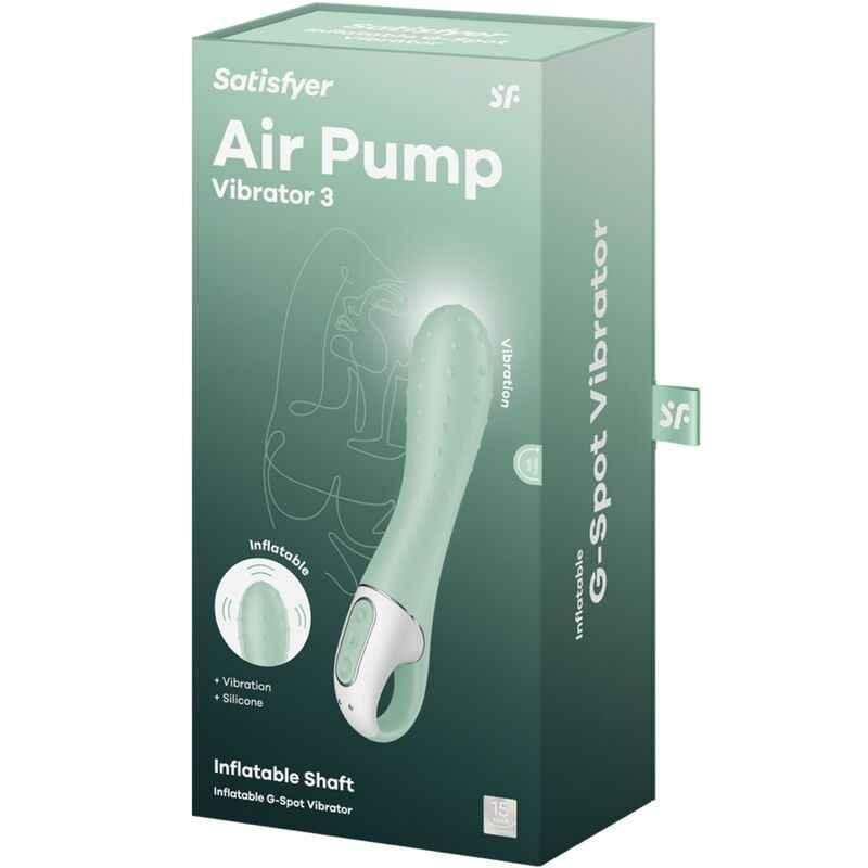 SATISFYER - AIR PUMP VIBRATOR 3 AUFBLASBARER G-PUNKT MINT - Vanelion Paradise