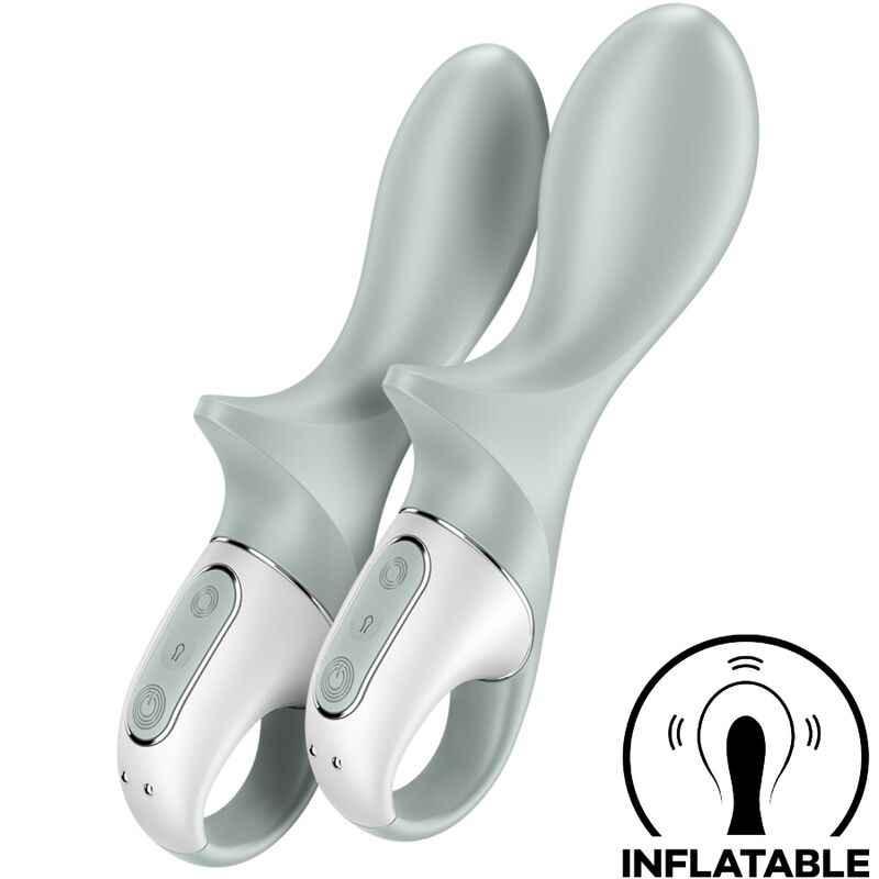 SATISFYER - AIR PUMP BOOTY 3 AUFBLASBARER ANALVIBRATOR GRAUGRÜN - Vanelion Paradise
