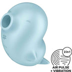 SATISFYER - SASSY SEAL STIMULATOR & VIBRATOR BLAU - Vanelion Paradise