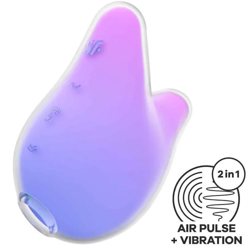 SATISFYER - MERMAID VIBES STIMULATOR & VIBRATOR VIOLETT UND ROSA - Vanelion Paradise