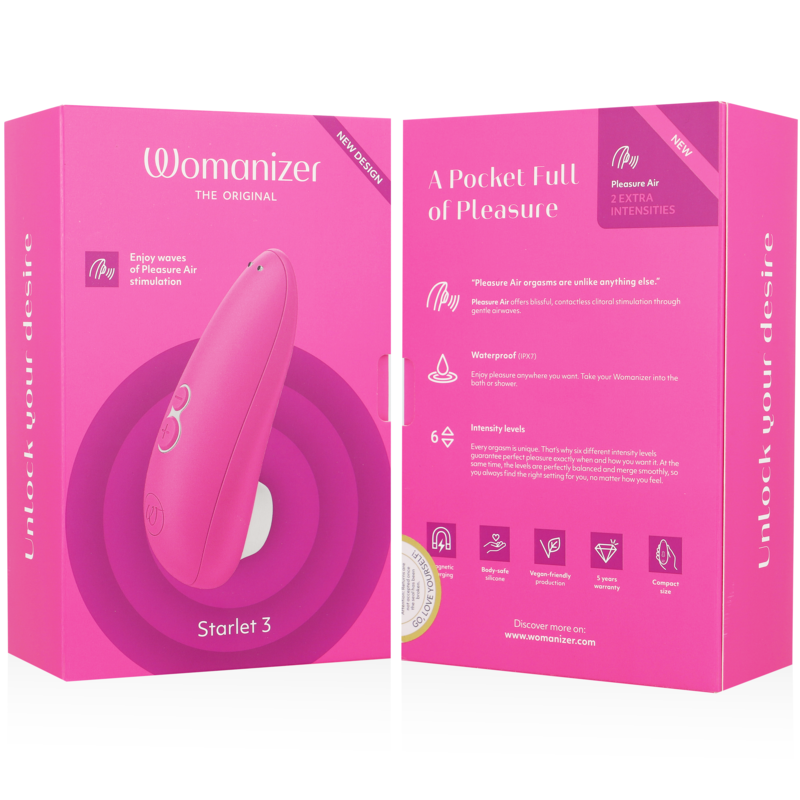 WOMANIZER - STARLET 3 KLITORALSTIMULATOR ROSA