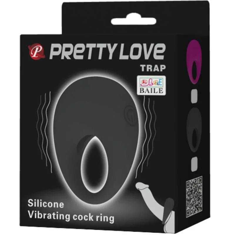 PRETTY LOVE - TRAP VIBRATORRING SCHWARZ - Vanelion Paradise