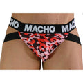 Macho MX28MR Camouflage-Jockstrap Rot L, Vorderansicht am Model