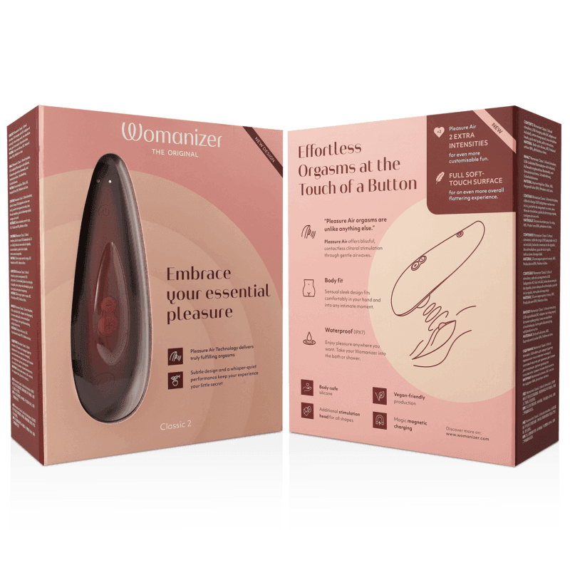WOMANIZER - CLASSIC 2 KLITORALSTIMULATOR BORDEAUX - Vanelion Paradise