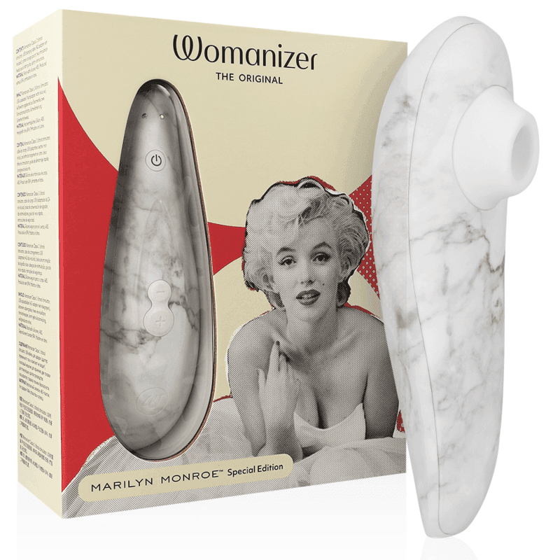 WOMANIZER - MARILYN MONROE CLASSIC 2 KLITORALSTIMULATOR, WEISSER MARMOR - Vanelion Paradise