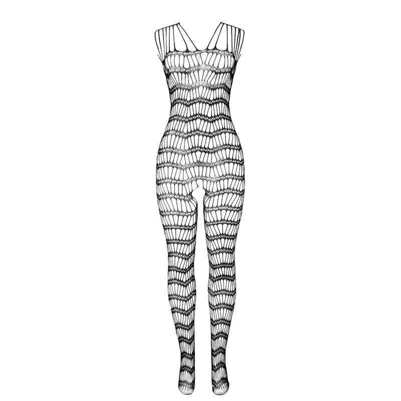 SUBBLIME - 951696 NETZ-BODYSTOCKING OHNE SCHRITT MIT TRGERN AN DEN SCHULTERN SCHWARZ EINE GRÖSSE - Vanelion Paradise