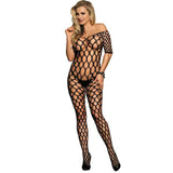 SUBBLIME - 951719 OFFENE SCHULTERN NETZ-BODYSTOCKING SCHWARZ EINE GRÖSSE - Vanelion Paradise