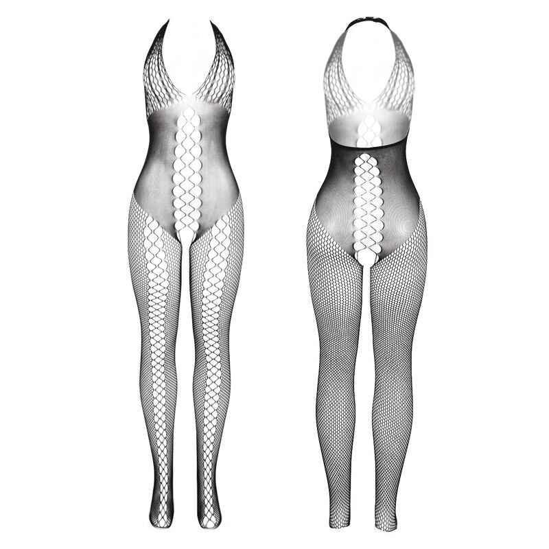 SUBBLIME - 951832 BODYSTOCKING MIT OFFENEM RÜCKEN UND KREUZDETAILS SCHWARZ EINE GRÖSSE - Vanelion Paradise