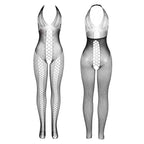 SUBBLIME - 951832 BODYSTOCKING MIT OFFENEM RÜCKEN UND KREUZDETAILS SCHWARZ EINE GRÖSSE - Vanelion Paradise