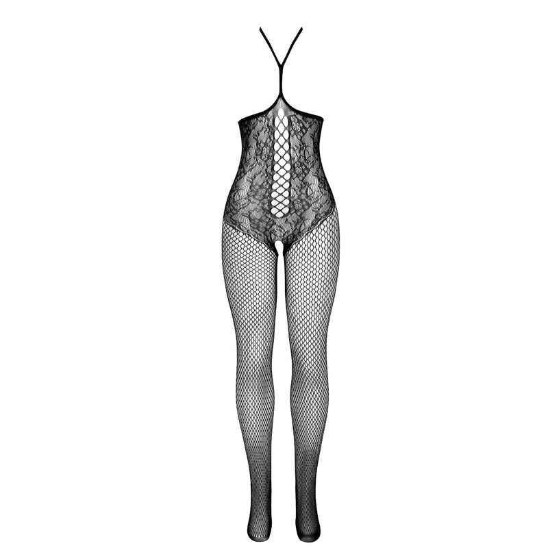 SUBBLIME - 951849 OFFENER NETZ-BODYSTOCKING MIT NECKHOLDER UND SCHWARZ EINE GRÖSSE - Vanelion Paradise