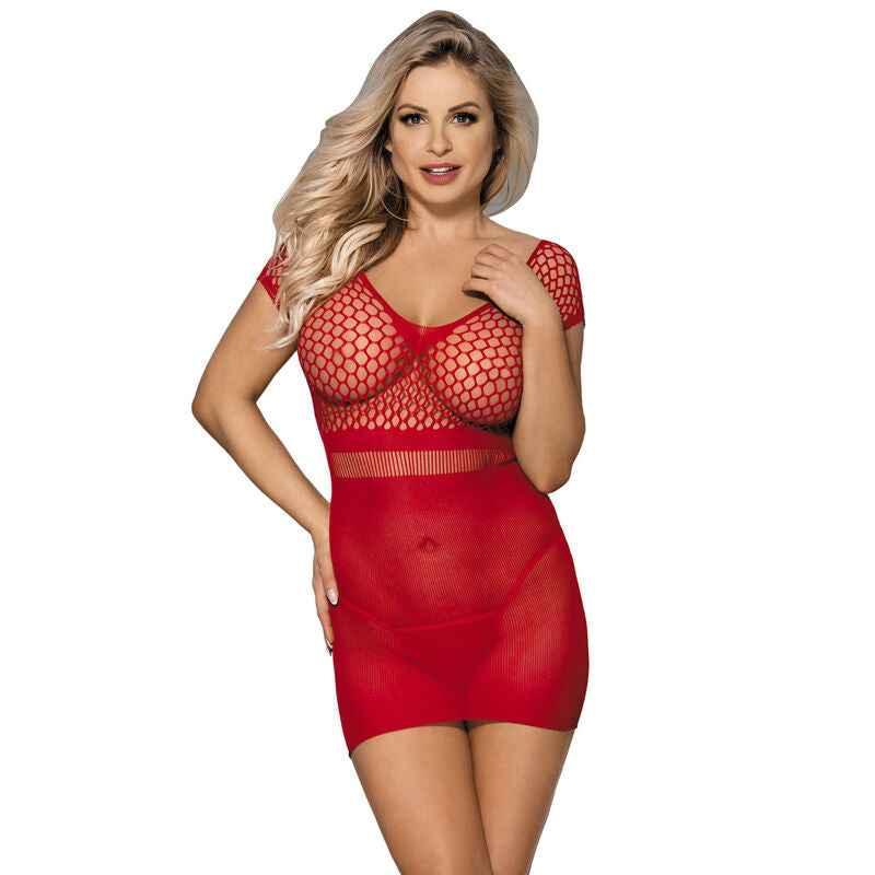 SUBBLIME - 951924 KURZES ROTES HKELKLEID MIT GRILL EINE GRÖSSE - Vanelion Paradise