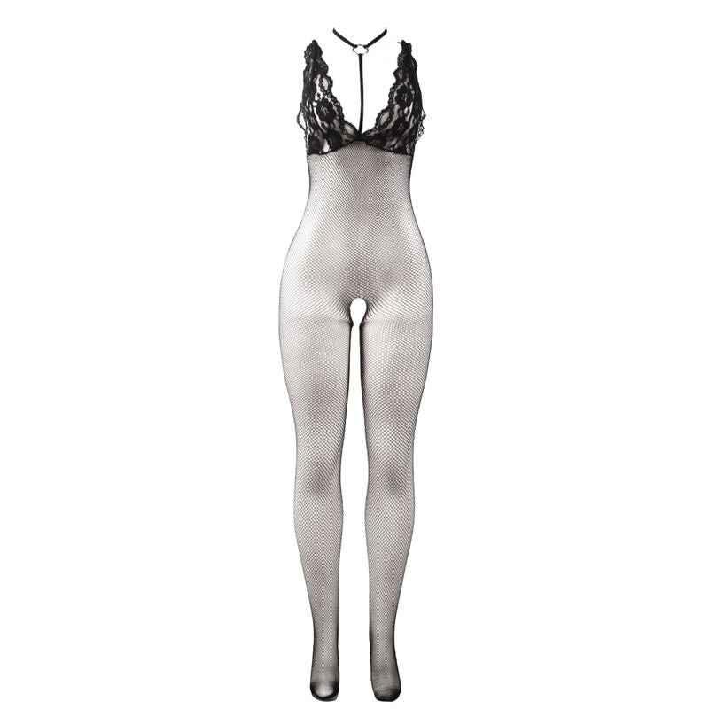 SUBBLIME - 951993 SCHWARZ TRANSPARENTER NETZ-BODYSTOCKING MIT SCHRITTFREIEM UNTERTEIL EINE GRÖSSE - Vanelion Paradise