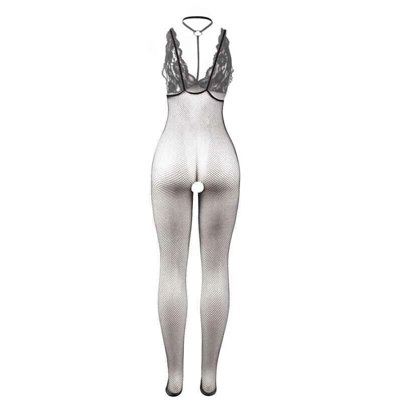 SUBBLIME - 951993 SCHWARZ TRANSPARENTER NETZ-BODYSTOCKING MIT SCHRITTFREIEM UNTERTEIL EINE GRÖSSE - Vanelion Paradise