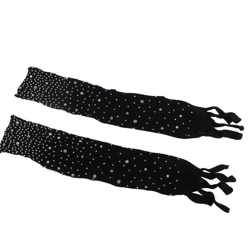 SUBBLIME - 952174 NETZ-BODYSTOCKING MIT HANDSCHUHEN UND DIAMANTEN SCHWARZ EINE GRÖSSE - Vanelion Paradise