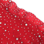 SUBBLIME - 952181 NETZ-BODYSTOCKING MIT HANDSCHUHEN UND DIAMANTEN ROT EINE GRÖSSE - Vanelion Paradise