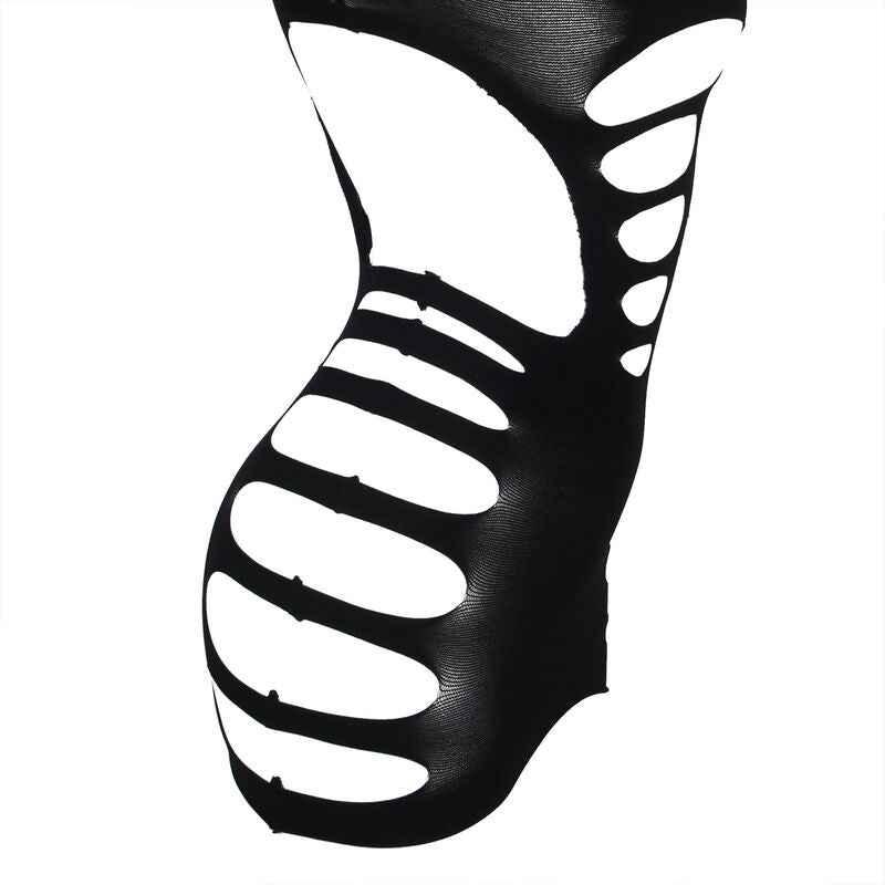 SUBBLIME - 952266 LANGRMELIGER ELASTISCHER NETZ-KLEID SCHWARZ EINE GRÖSSE - Vanelion Paradise