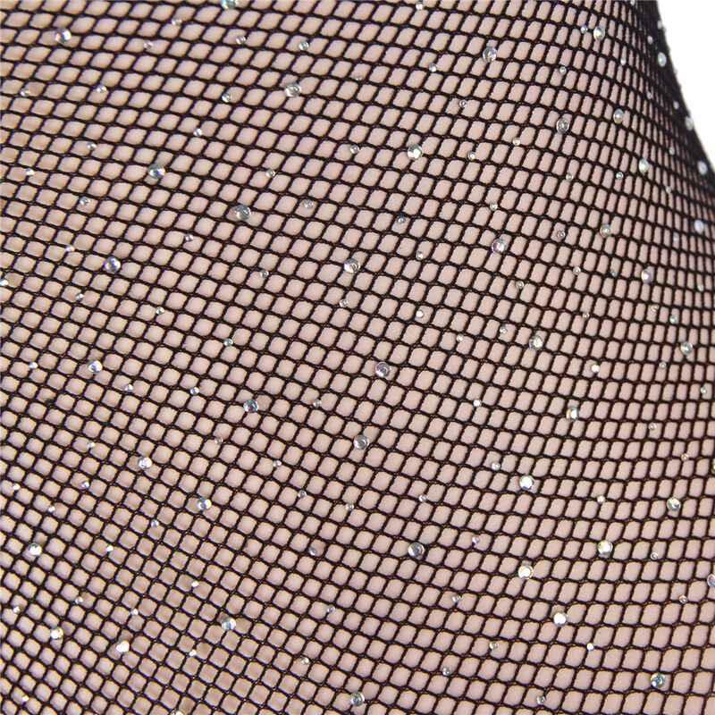 SUBBLIME - 952297 GLNZENDER NETZ-BODY MIT SCHULTERFREIEN LANGEN RMELN SCHWARZ EINE GRÖSSE - Vanelion Paradise
