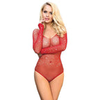 SUBBLIME - 952303 SHINY GRILL BODY MIT OFFENEN SCHULTERN LANGE RMEL ROT EINE GRÖSSE - Vanelion Paradise