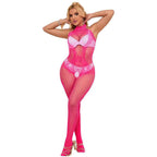 SUBBLIME - 952389 BODYSTOCKING MIT SCHNITTFREIEM NETZ UND SPITZE MIT HOHEM HALS EINE GRÖSSE - Vanelion Paradise