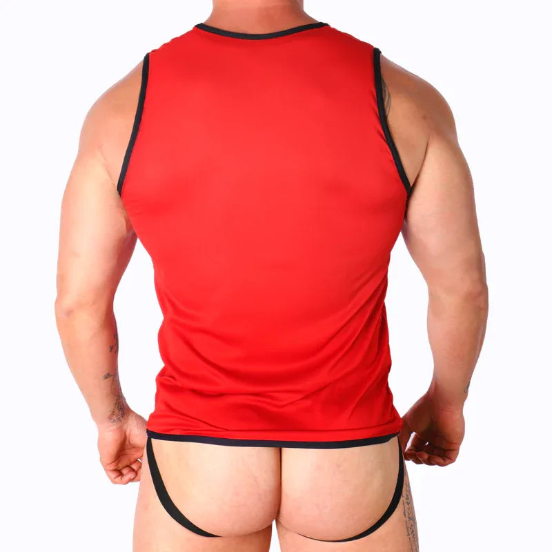 MACHO - ROTES T-SHIRT S/M - Vanelion Paradise
