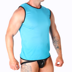 MACHO - BLAUES T-SHIRT L/XL