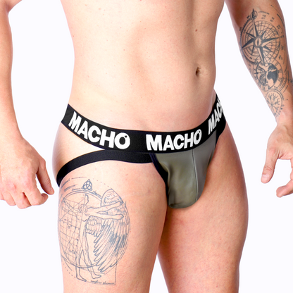 MACHO - MX27GR JOCK LEDER GRAU BEIGE S