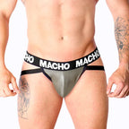 MACHO - MX27GR JOCK LEDER GRAU BEIGE S - Vanelion Paradise