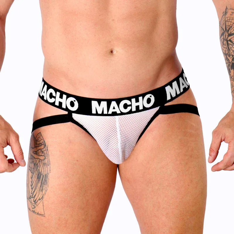 MACHO - MX26X1 JOCK GRID WEISS S - Vanelion Paradise
