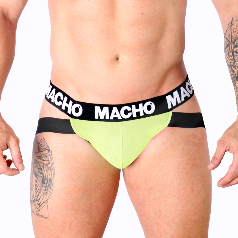 MACHO MX28FA mit neongelber Front und schwarzem Logobund