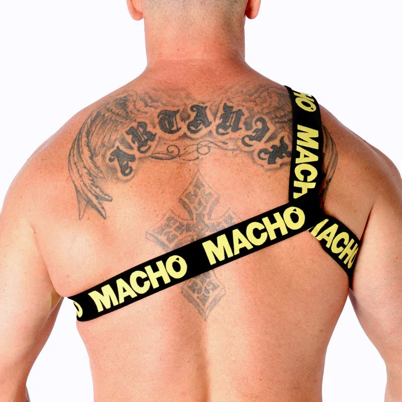 MACHO - RÖMISCHES HARNESS WEISS S/M - Vanelion Paradise
