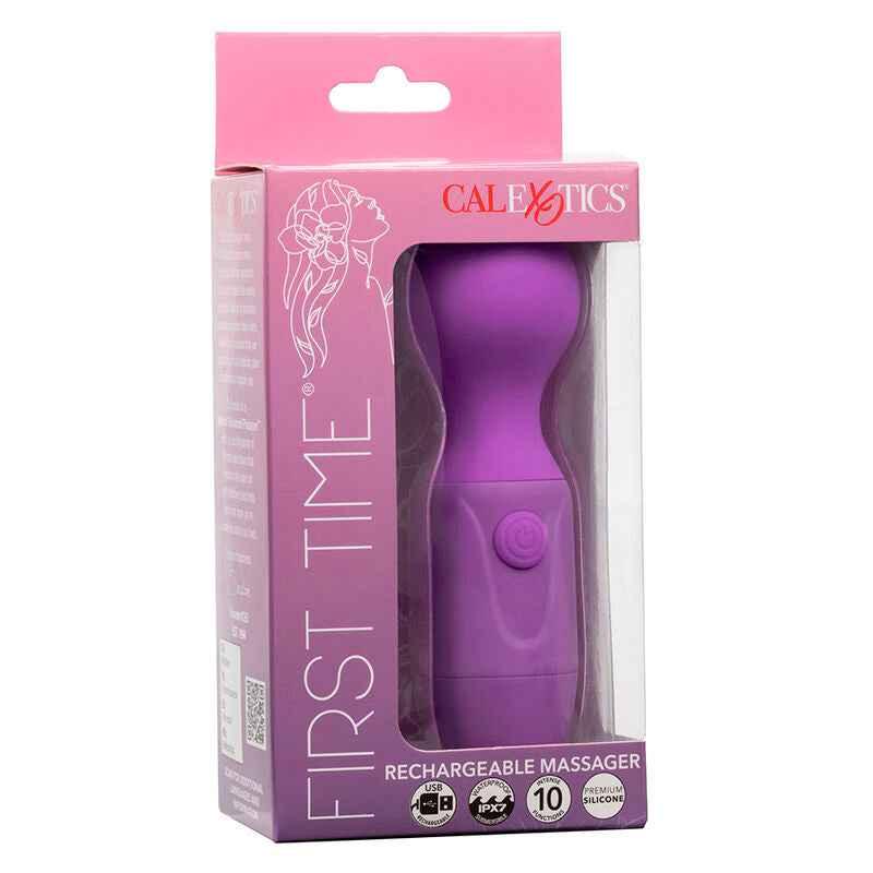 CALEXOTICS - FIRST TIME WIEDERAUFLADBARES MASSAGERÄT 10 VIBRATIONEN LILA - Vanelion Paradise
