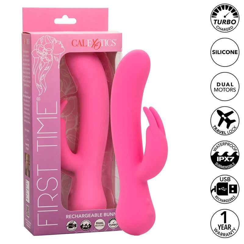 CALEXOTICS - FIRST TIME VIBRATOR RABBIT WIEDERAUFLADBAR ROSA - Vanelion Paradise