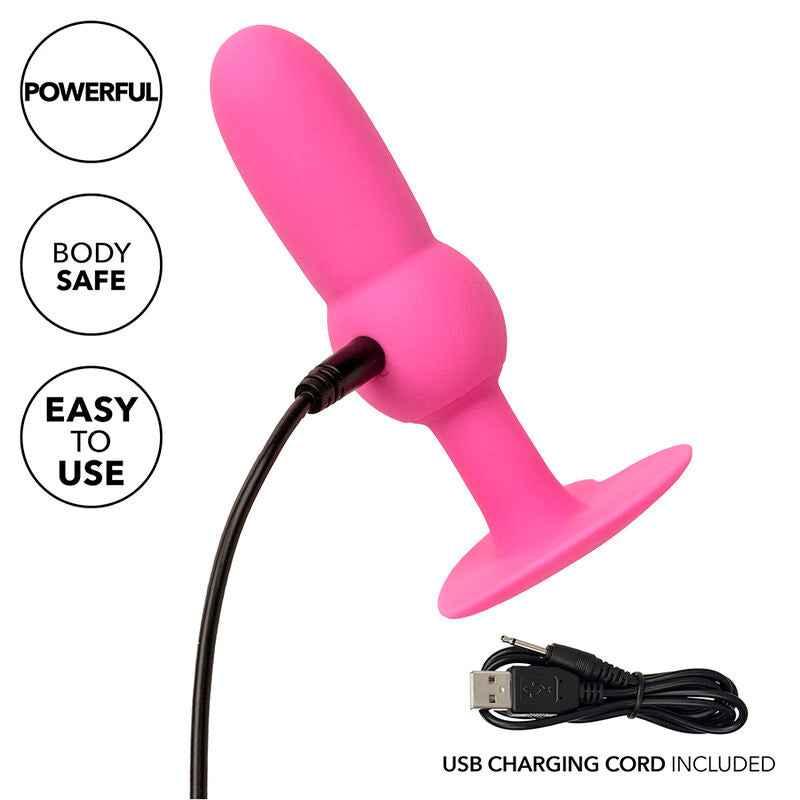 CALEXOTICS - FIRST TIME ANAL PLUG MIT PERLENSONDE 10 VIBRATIONEN ROSA - Vanelion Paradise